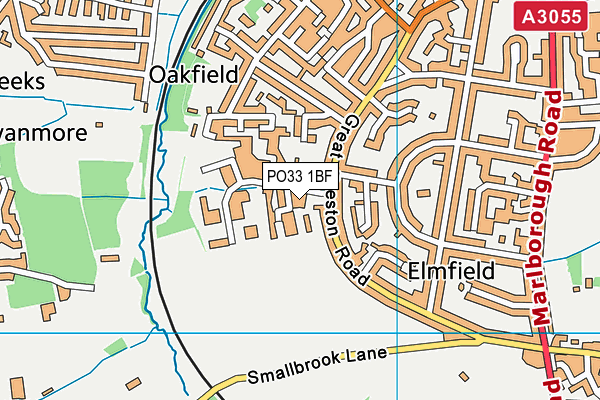 PO33 1BF map - OS VectorMap District (Ordnance Survey) PO33 1BF map - OS VectorMap District (Ordnance Survey)