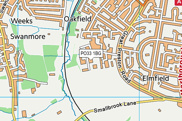 PO33 1BG map - OS VectorMap District (Ordnance Survey) PO33 1BG map - OS VectorMap District (Ordnance Survey)