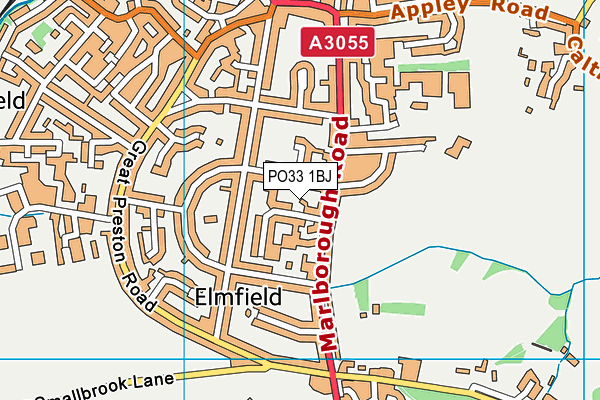 PO33 1BJ map - OS VectorMap District (Ordnance Survey) PO33 1BJ map - OS VectorMap District (Ordnance Survey)