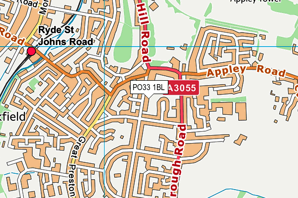 PO33 1BL map - OS VectorMap District (Ordnance Survey) PO33 1BL map - OS VectorMap District (Ordnance Survey)