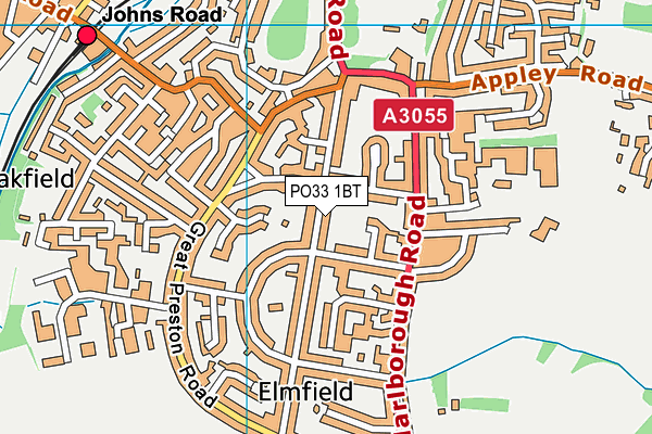 PO33 1BT map - OS VectorMap District (Ordnance Survey) PO33 1BT map - OS VectorMap District (Ordnance Survey)