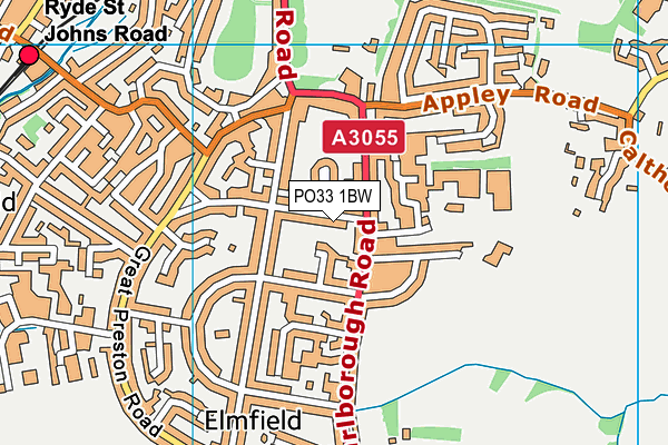 PO33 1BW map - OS VectorMap District (Ordnance Survey) PO33 1BW map - OS VectorMap District (Ordnance Survey)