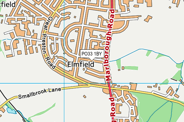 PO33 1BY map - OS VectorMap District (Ordnance Survey) PO33 1BY map - OS VectorMap District (Ordnance Survey)