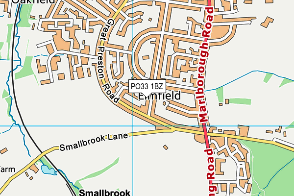 PO33 1BZ map - OS VectorMap District (Ordnance Survey)
