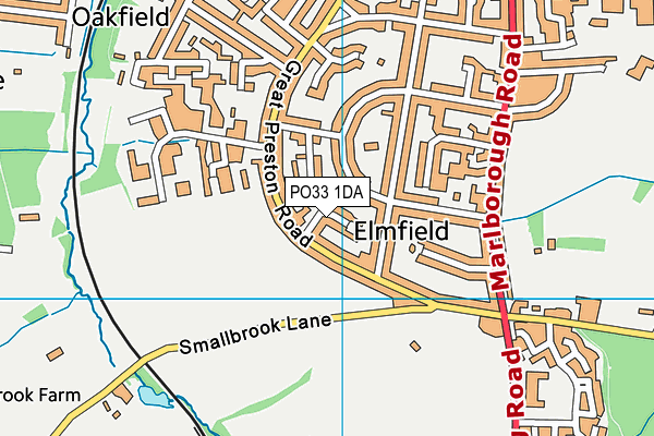 PO33 1DA map - OS VectorMap District (Ordnance Survey) PO33 1DA map - OS VectorMap District (Ordnance Survey)