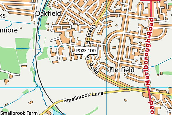 PO33 1DD map - OS VectorMap District (Ordnance Survey) PO33 1DD map - OS VectorMap District (Ordnance Survey)