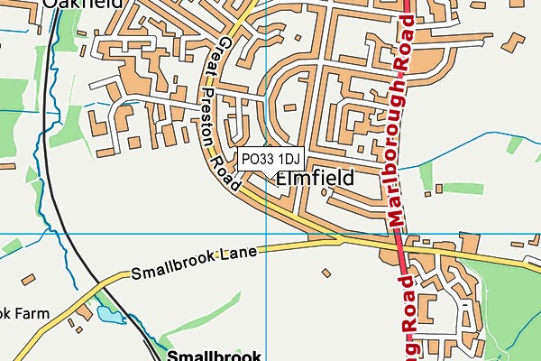 PO33 1DJ map - OS VectorMap District (Ordnance Survey) PO33 1DJ map - OS VectorMap District (Ordnance Survey)