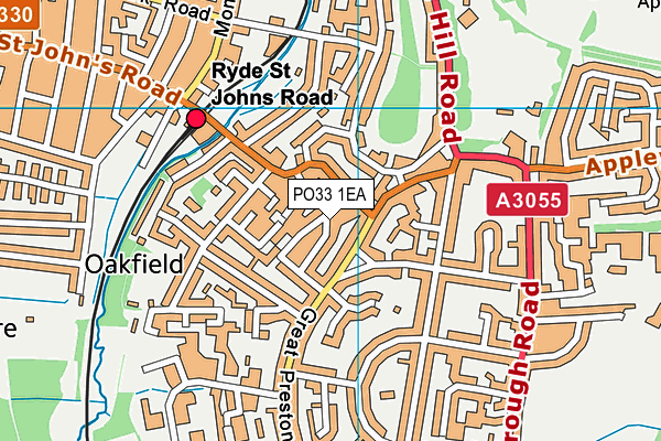 PO33 1EA map - OS VectorMap District (Ordnance Survey) PO33 1EA map - OS VectorMap District (Ordnance Survey)