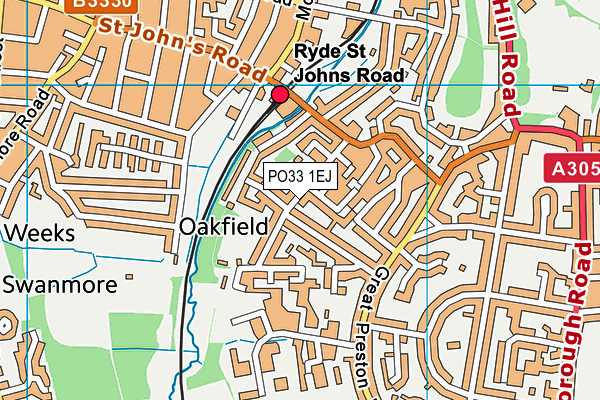 PO33 1EJ map - OS VectorMap District (Ordnance Survey) PO33 1EJ map - OS VectorMap District (Ordnance Survey)