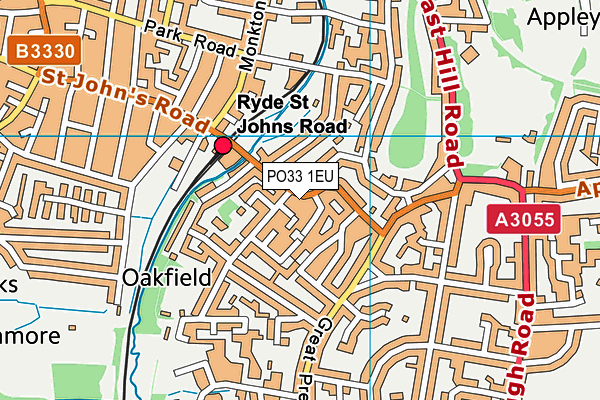 PO33 1EU map - OS VectorMap District (Ordnance Survey) PO33 1EU map - OS VectorMap District (Ordnance Survey)
