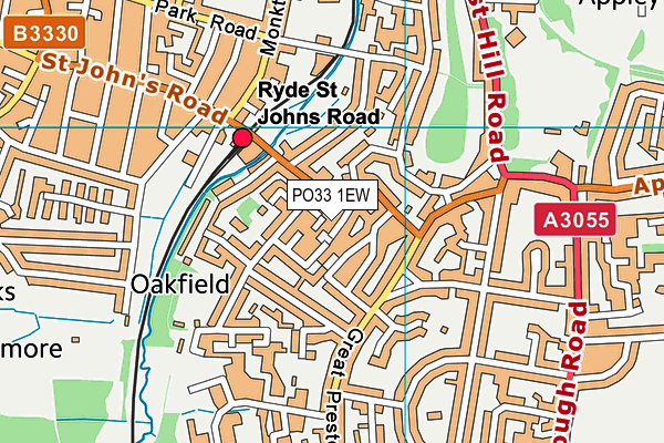 PO33 1EW map - OS VectorMap District (Ordnance Survey) PO33 1EW map - OS VectorMap District (Ordnance Survey)