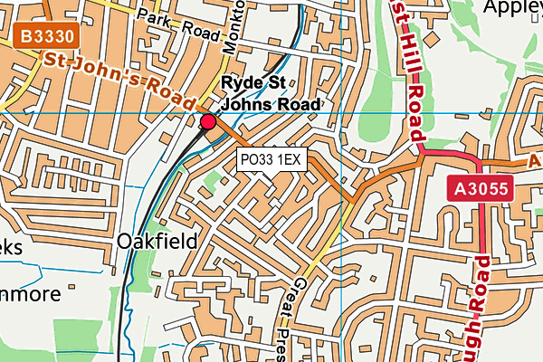 PO33 1EX map - OS VectorMap District (Ordnance Survey) PO33 1EX map - OS VectorMap District (Ordnance Survey)
