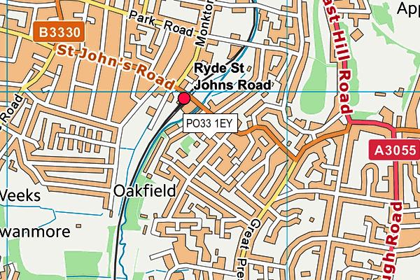 PO33 1EY map - OS VectorMap District (Ordnance Survey) PO33 1EY map - OS VectorMap District (Ordnance Survey)