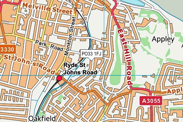 PO33 1FJ map - OS VectorMap District (Ordnance Survey) PO33 1FJ map - OS VectorMap District (Ordnance Survey)