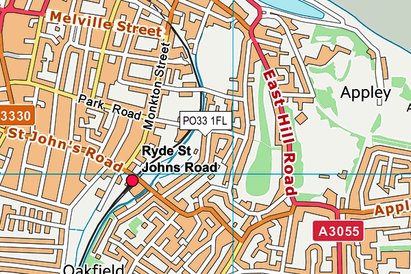 PO33 1FL map - OS VectorMap District (Ordnance Survey) PO33 1FL map - OS VectorMap District (Ordnance Survey)