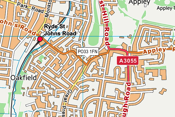 PO33 1FN map - OS VectorMap District (Ordnance Survey) PO33 1FN map - OS VectorMap District (Ordnance Survey)