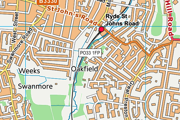 PO33 1FP map - OS VectorMap District (Ordnance Survey) PO33 1FP map - OS VectorMap District (Ordnance Survey)