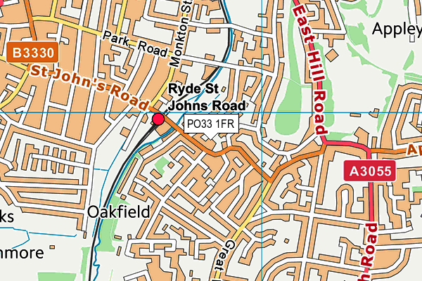 PO33 1FR map - OS VectorMap District (Ordnance Survey) PO33 1FR map - OS VectorMap District (Ordnance Survey)