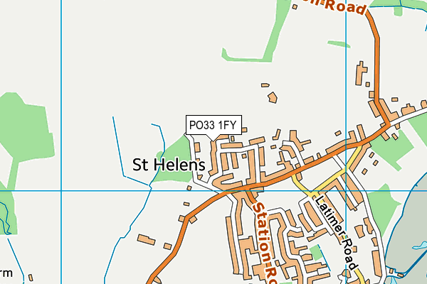 PO33 1FY map - OS VectorMap District (Ordnance Survey) PO33 1FY map - OS VectorMap District (Ordnance Survey)