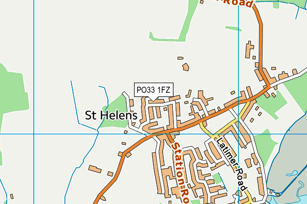 PO33 1FZ map - OS VectorMap District (Ordnance Survey) PO33 1FZ map - OS VectorMap District (Ordnance Survey)
