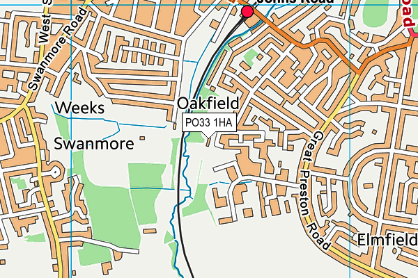 PO33 1HA map - OS VectorMap District (Ordnance Survey) PO33 1HA map - OS VectorMap District (Ordnance Survey)