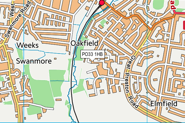 PO33 1HB map - OS VectorMap District (Ordnance Survey) PO33 1HB map - OS VectorMap District (Ordnance Survey)