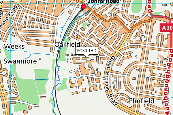 PO33 1HD map - OS VectorMap District (Ordnance Survey) PO33 1HD map - OS VectorMap District (Ordnance Survey)