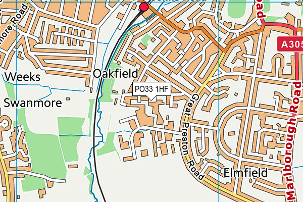 PO33 1HF map - OS VectorMap District (Ordnance Survey) PO33 1HF map - OS VectorMap District (Ordnance Survey)