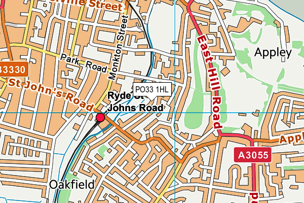 PO33 1HL map - OS VectorMap District (Ordnance Survey) PO33 1HL map - OS VectorMap District (Ordnance Survey)