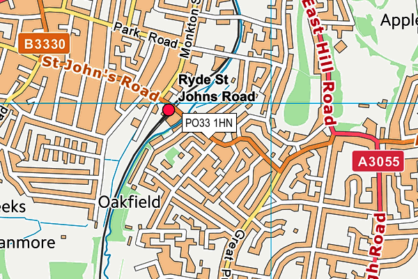 PO33 1HN map - OS VectorMap District (Ordnance Survey) PO33 1HN map - OS VectorMap District (Ordnance Survey)
