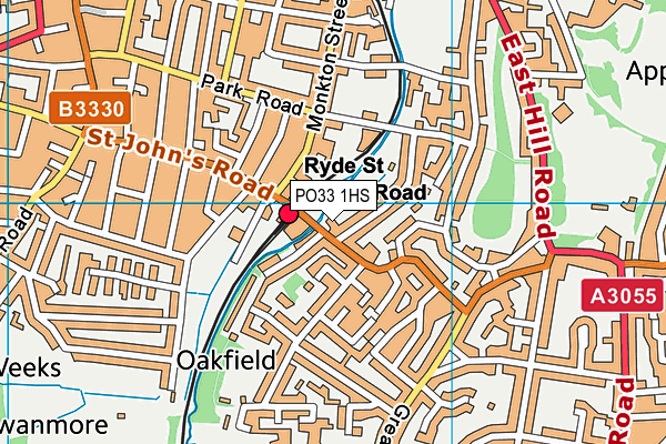 PO33 1HS map - OS VectorMap District (Ordnance Survey) PO33 1HS map - OS VectorMap District (Ordnance Survey)