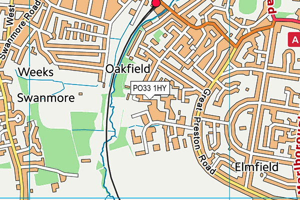 PO33 1HY map - OS VectorMap District (Ordnance Survey) PO33 1HY map - OS VectorMap District (Ordnance Survey)