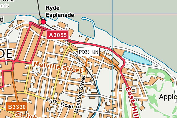 PO33 1JN map - OS VectorMap District (Ordnance Survey) PO33 1JN map - OS VectorMap District (Ordnance Survey)