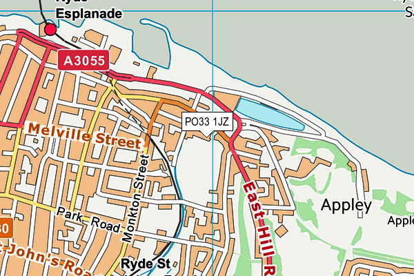 PO33 1JZ map - OS VectorMap District (Ordnance Survey) PO33 1JZ map - OS VectorMap District (Ordnance Survey)