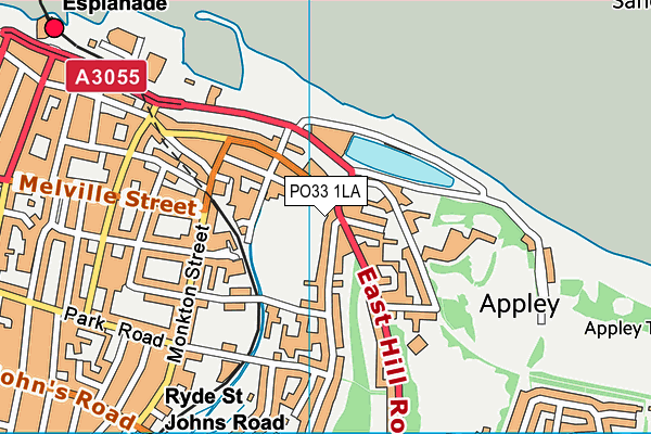 PO33 1LA map - OS VectorMap District (Ordnance Survey) PO33 1LA map - OS VectorMap District (Ordnance Survey)
