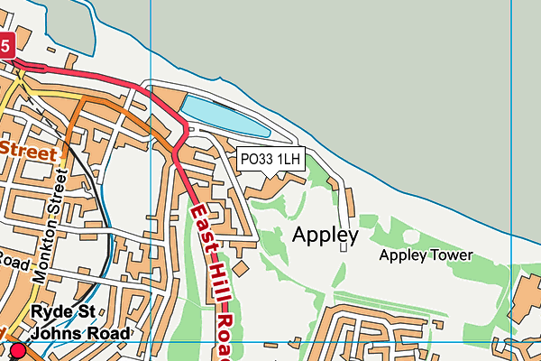 PO33 1LH map - OS VectorMap District (Ordnance Survey) PO33 1LH map - OS VectorMap District (Ordnance Survey)