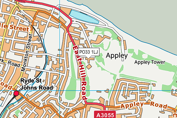 PO33 1LJ map - OS VectorMap District (Ordnance Survey) PO33 1LJ map - OS VectorMap District (Ordnance Survey)