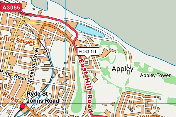 PO33 1LL map - OS VectorMap District (Ordnance Survey) PO33 1LL map - OS VectorMap District (Ordnance Survey)