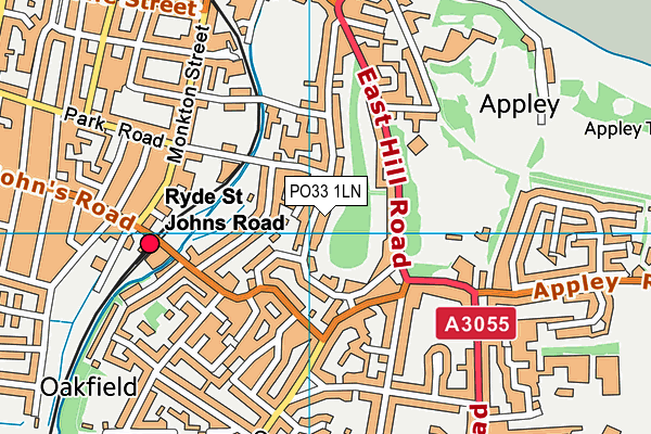PO33 1LN map - OS VectorMap District (Ordnance Survey)