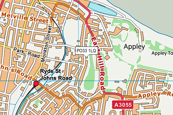 PO33 1LQ map - OS VectorMap District (Ordnance Survey)