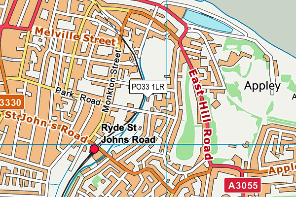 PO33 1LR map - OS VectorMap District (Ordnance Survey) PO33 1LR map - OS VectorMap District (Ordnance Survey)