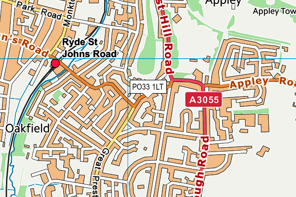 PO33 1LT map - OS VectorMap District (Ordnance Survey)