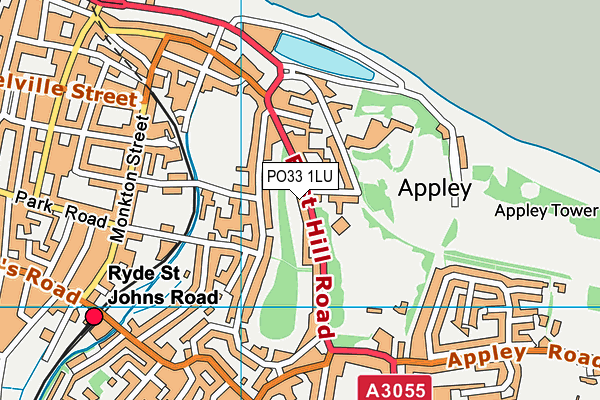 PO33 1LU map - OS VectorMap District (Ordnance Survey) PO33 1LU map - OS VectorMap District (Ordnance Survey)