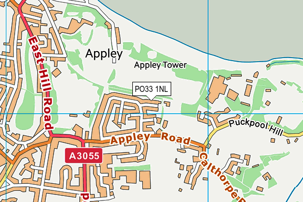 PO33 1NL map - OS VectorMap District (Ordnance Survey) PO33 1NL map - OS VectorMap District (Ordnance Survey)