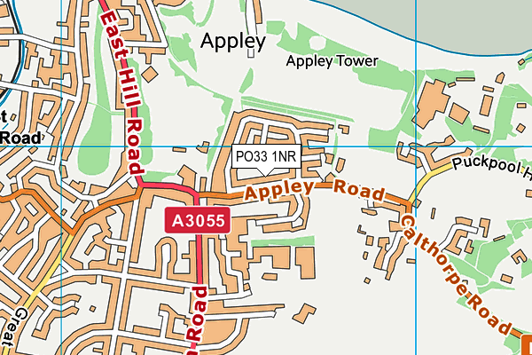 PO33 1NR map - OS VectorMap District (Ordnance Survey) PO33 1NR map - OS VectorMap District (Ordnance Survey)