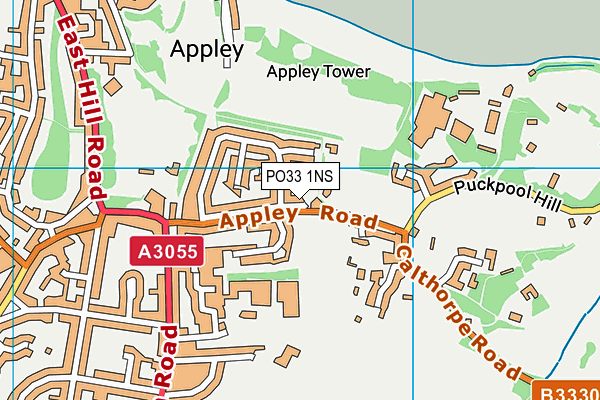 PO33 1NS map - OS VectorMap District (Ordnance Survey) PO33 1NS map - OS VectorMap District (Ordnance Survey)