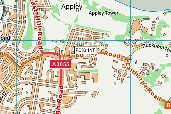 PO33 1NT map - OS VectorMap District (Ordnance Survey) PO33 1NT map - OS VectorMap District (Ordnance Survey)