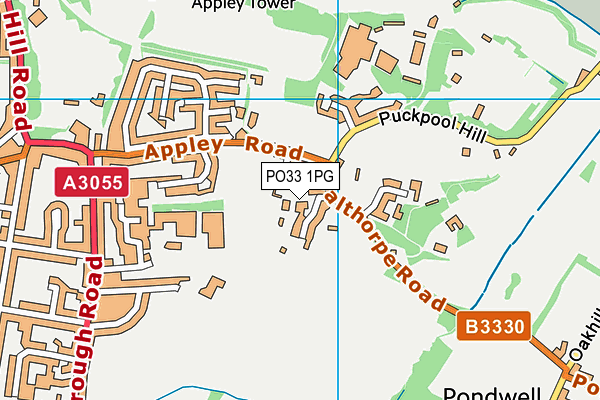 PO33 1PG map - OS VectorMap District (Ordnance Survey) PO33 1PG map - OS VectorMap District (Ordnance Survey)