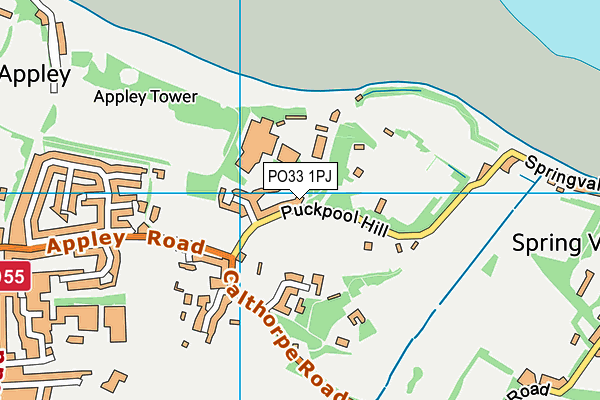 PO33 1PJ map - OS VectorMap District (Ordnance Survey) PO33 1PJ map - OS VectorMap District (Ordnance Survey)