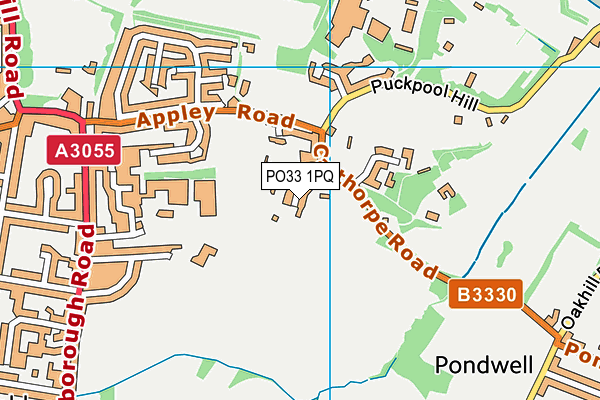 PO33 1PQ map - OS VectorMap District (Ordnance Survey) PO33 1PQ map - OS VectorMap District (Ordnance Survey)